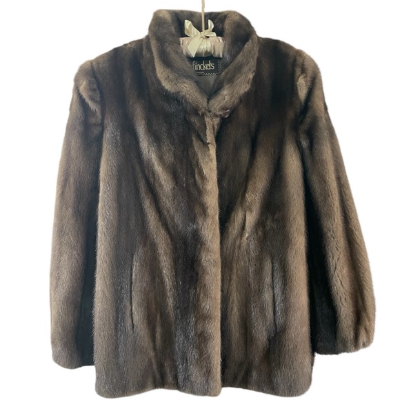 Garfinkel’s Vintage Brown Fur (Mink?) Womens Coat sz: Large - Picture 7 of 7